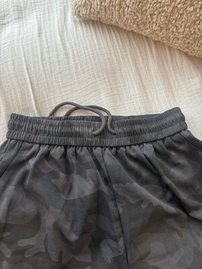 尼龍工裝褲 鬆緊腰帶
