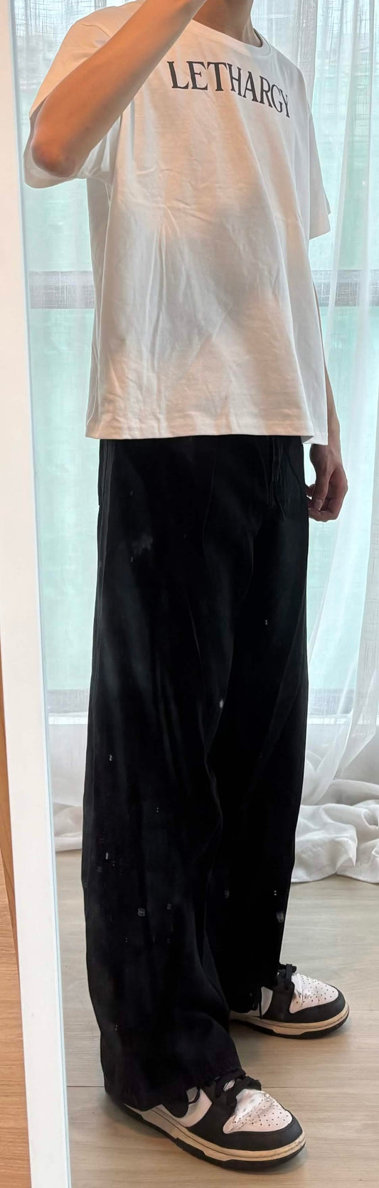 夏季黑色牛仔褲